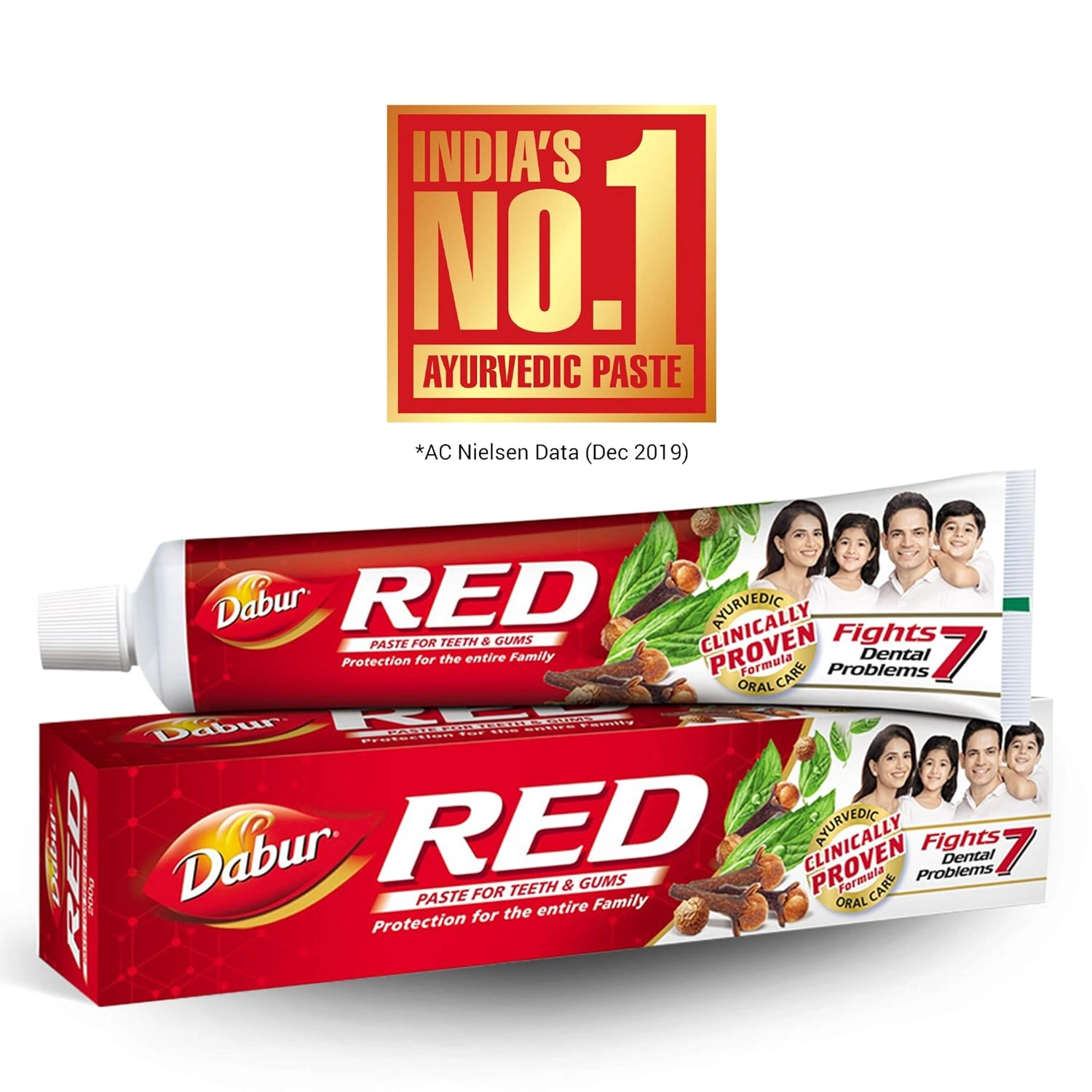 Dabur Red Paste - India's No.1 Ayurvedic Paste, Provides Protection Plaque Removal, Toothache, Yellow Teeth, Bad Breath- 800g (200gm*4) &amp; Dabur Amla Hair Oil for Strong, Long and Thick Hair -450ml-2