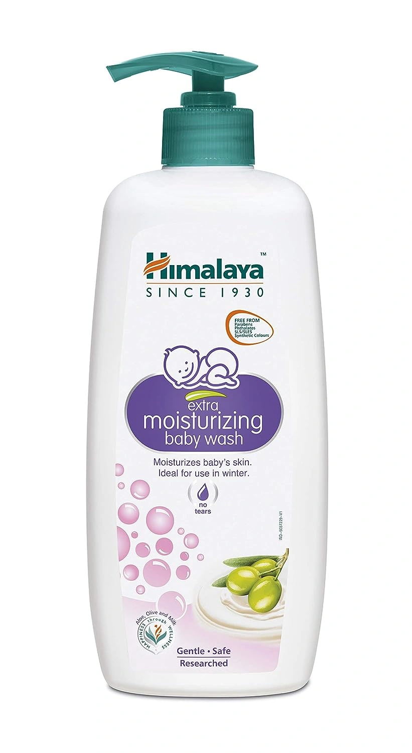 Himalaya Extra Moisturizing Baby Wash, 400 ml &amp; Anti-Hair Fall Hair Oil | Non Sticky Hair Oil | Promotes Hair Growth | Prevents Hair Fall | Made with Bhringraja &amp; Amla | for Women &amp; Men | 200ml-3