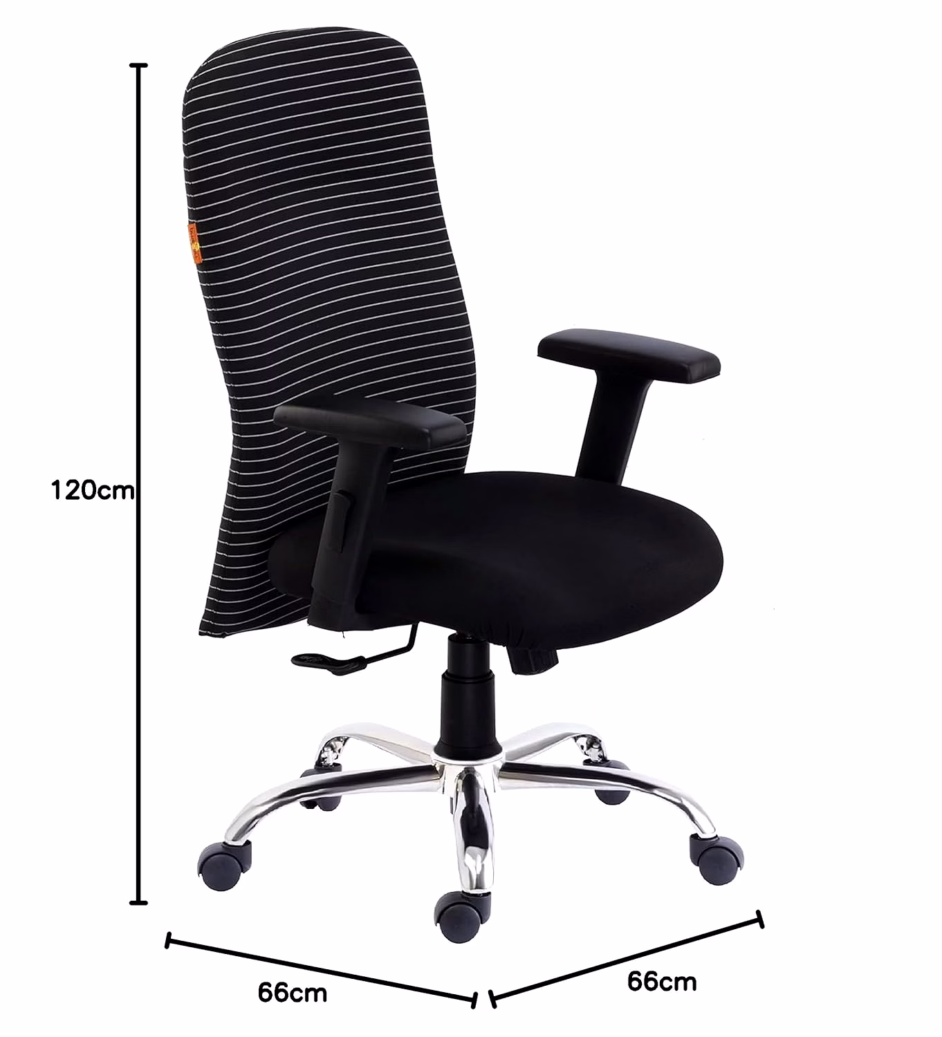 Kash Interio Ergonomic High Back Office Revolving Executive Chair with Adjustable Arms Zebra Black image 5