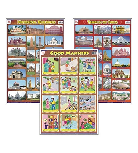 Early Learning Charts Set - 6(Set of 12) [Wall Chart]-1