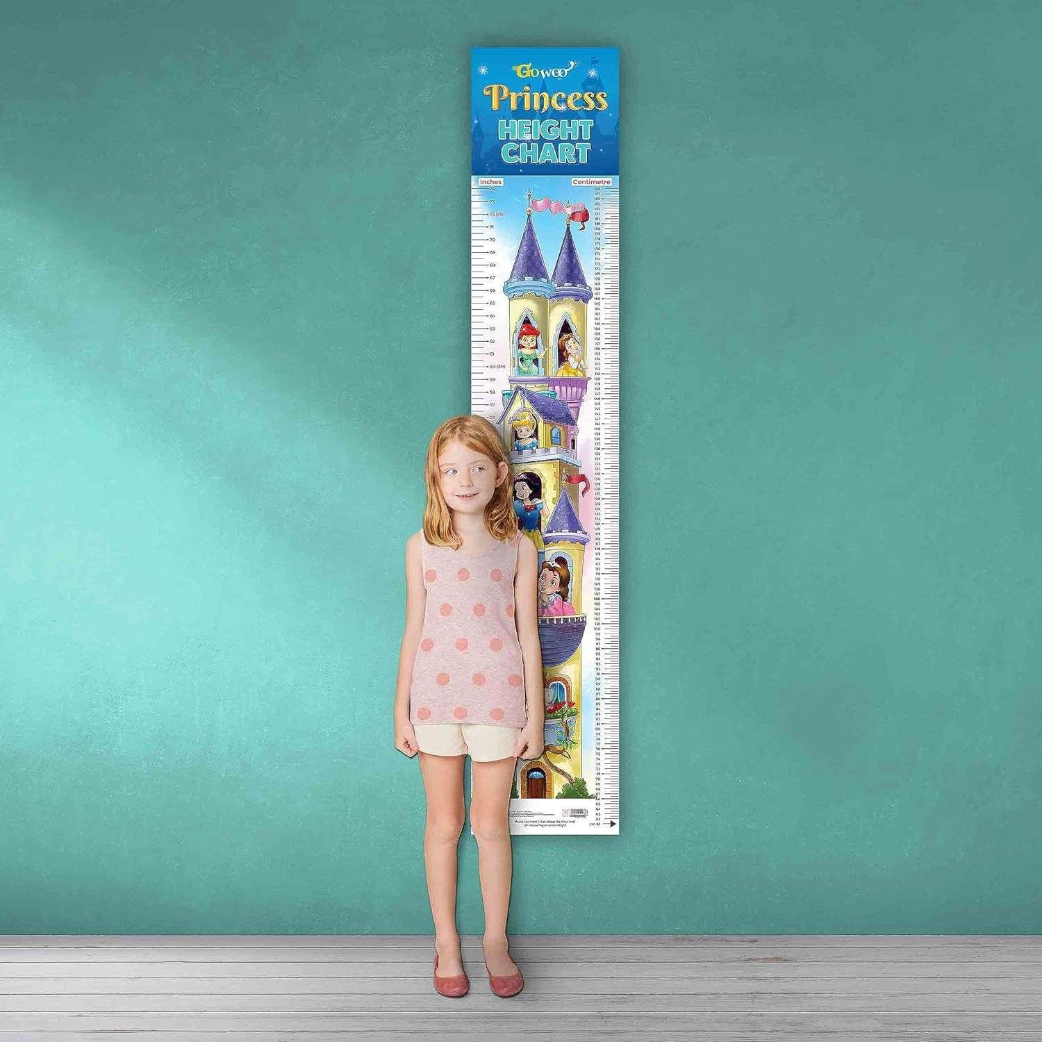 PRINCESS HEIGHT CHART | Enchanted Heights: Princess Growth Chart Hardcover-RDSS100853