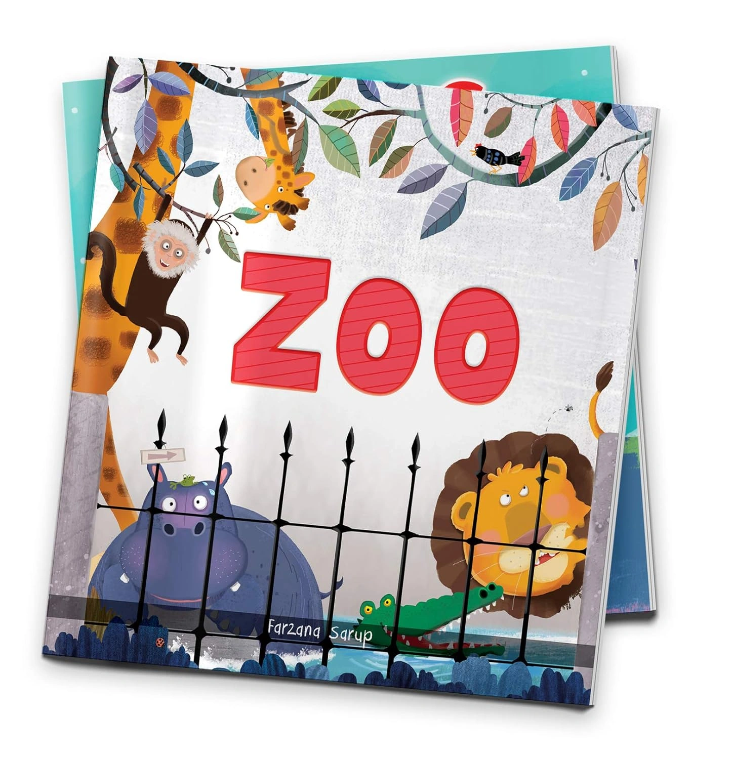 Early Learning Educational 10 Charts Boxset for Kids &amp; Zoo - Illustrated Book On Zoo Animals (Let's Talk Series) Product Bundle-5