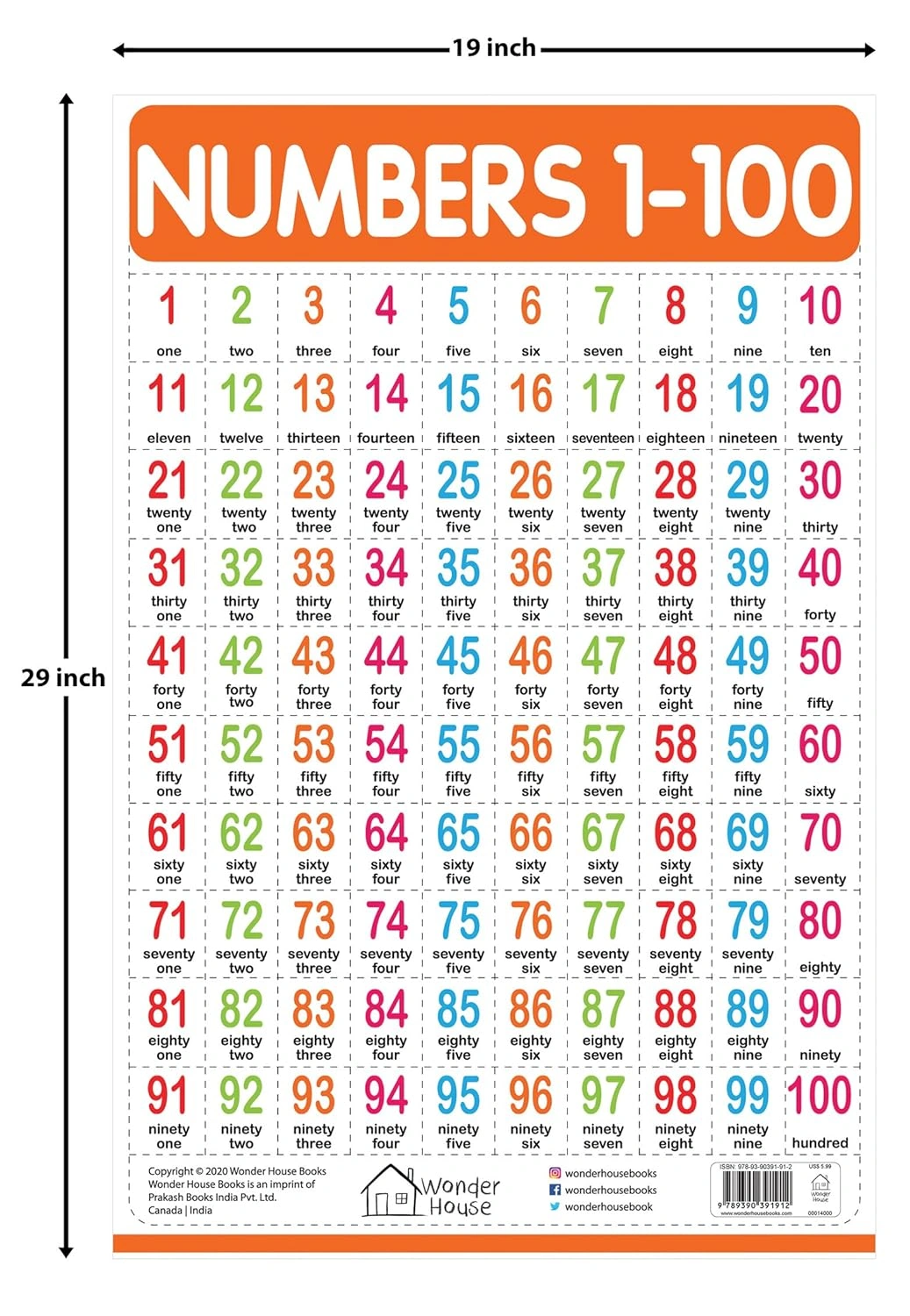 Numbers 1-100 - My First Early Learning Wall Chart &amp; Shapes Product Bundle-3