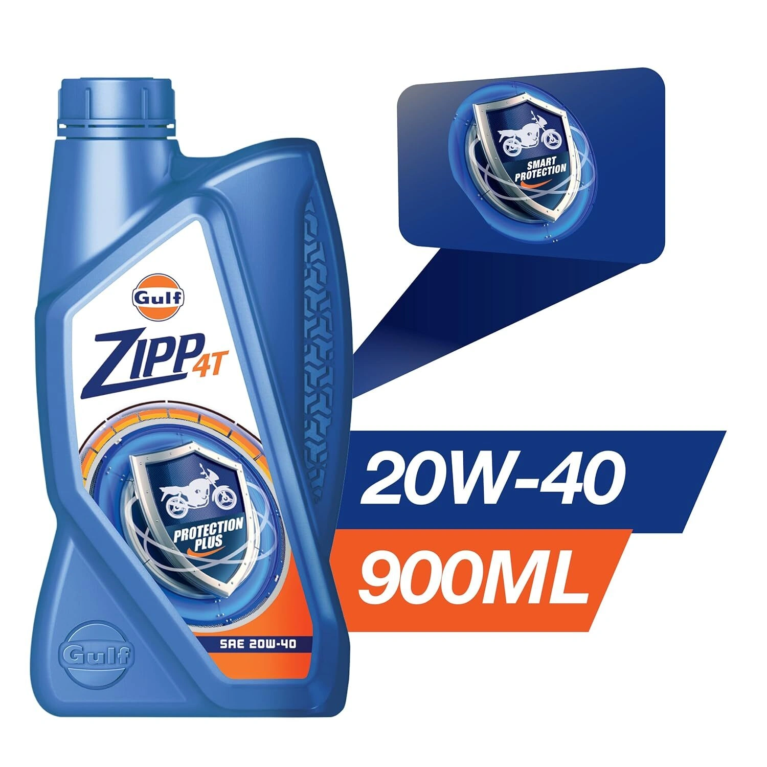 Gulf Zipp 4T 20W40 [900 mL] 2 Wheeler Bike Engine Oil-2