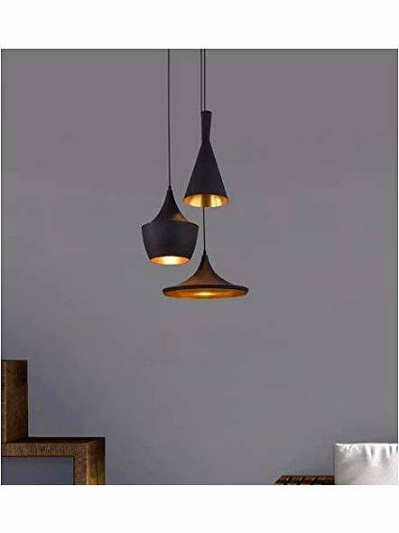 Lexton 40 Watt Metal Shade Pendant Ceiling Lamp Fixture (Bulb Not Included) | for Home Interior Decorations (Multicolor, Pack of 1)