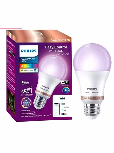 Philips Tawny 9-Watt Smart Wiz Wi-Fi Enabled Pendant Light for Bedroom, Living Room, Decoration | Compatible with Amazon Alexa and Google Assistant | E27 Base | Multicolor LED Lamp