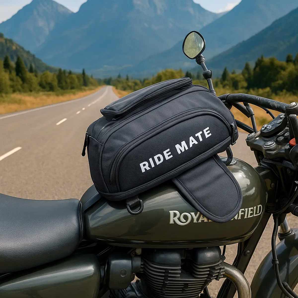 Tryka Gears Ride Mate Tank Bag | 10 / 18 / 25 litres | High Strength Magnets | Durable Fibre 1680 Denier | Warranty Backed | Made in India image 4