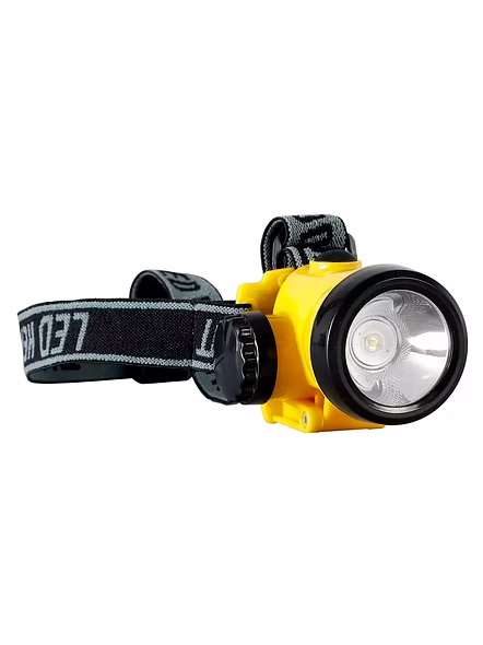 Havells 3 W Trekband Mini Rechargeable Head Torch in Yellow Colour, 3.7 V and 1200 mAh Battery Capacity, LHEXAJPGCN1Y003