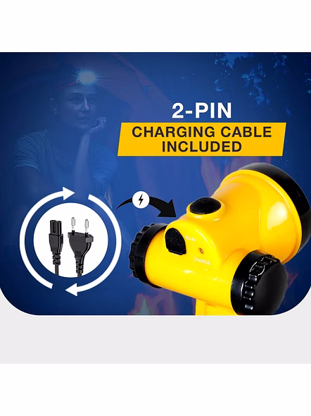 Havells 3 W Trekband Mini Rechargeable Head Torch in Yellow Colour, 3.7 V and 1200 mAh Battery Capacity, LHEXAJPGCN1Y003-3