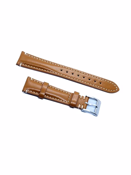 RDX Global Fashion Quick Release Cordovan Leather Watch Strap | Size: 20 mm | Colour: Brown