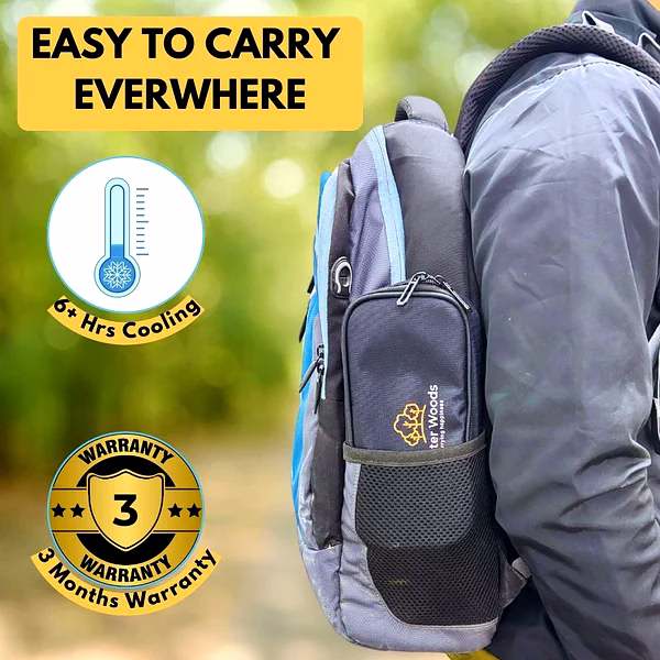 Outer Woods Insulated Insulin Cooler Bag | 6+ Hours Cooling | Compact Size | 2 x 100ml Ice Gel Packs Included image 12