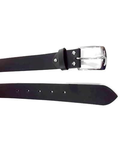 Leather Belt Black Plain 38mm-30&quot;-1