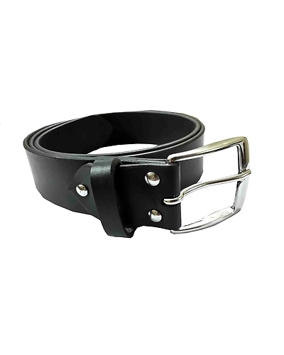 Leather Belt Black Plain 38mm-AMA-B5645-BLACK-38
