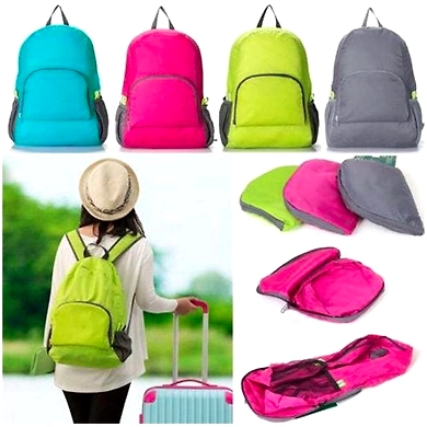 TRAVEL FOLDING BACKPACK-TB04Grey