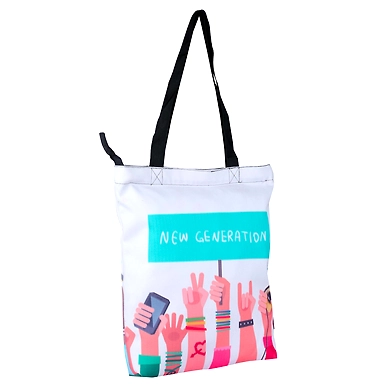 3D Digital Printed Canvas Ladies Hand  Bags NTB037-4