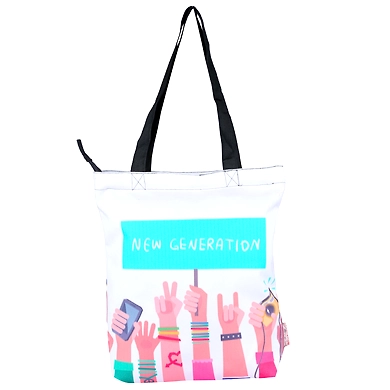 3D Digital Printed Canvas Ladies Hand  Bags NTB037-7