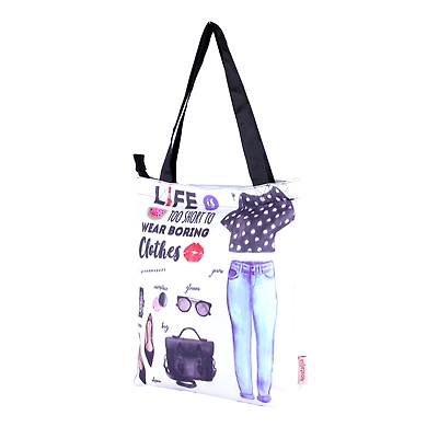 3D Digital Printed Canvas Ladies Hand  Bags NTB045-1