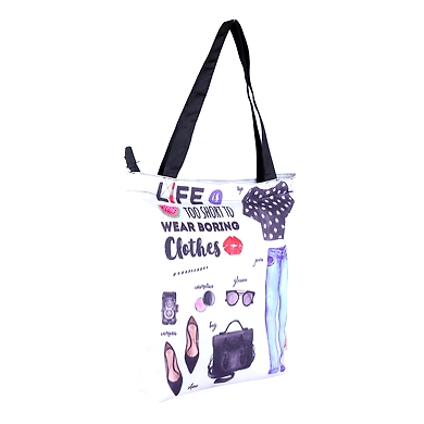 3D Digital Printed Canvas Ladies Hand  Bags NTB045-4