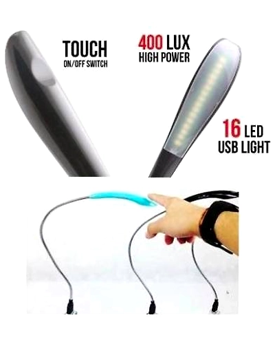 USB 16 LED Flexible Lamp for Home/Computer/Laptop/Powerbank (Multicolor)-USB16LEDBL
