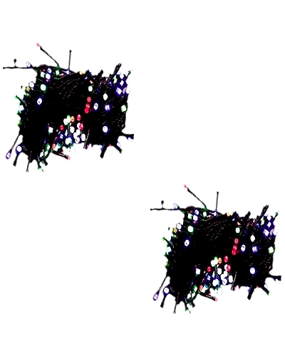 11 Meter Long Approx String Lights Multi-MULTI12M70LED2P