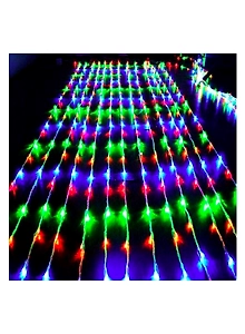 Water Fall Mode LED Curtain String Lights Multi