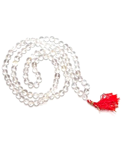 Spatik Mala / Crystal (108+1) Beads Rosary for Chanting and Wearing-CRYSTALMALA