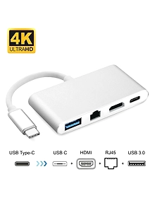 Tobo USB C to HDMI 4K Charging Port Hub Adapter, RJ45 LAN Network Card