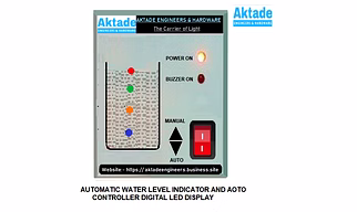 Automatic Water Level indicator, Alarm and Controller Device