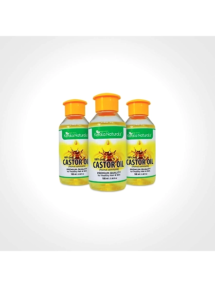 Kanan Naturale Castor Oil 300 ml (100 ml  x3 bottle)