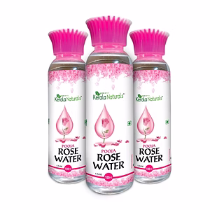 Kerala Naturals Rose water 300 ml ( 100 ml x 3 Packs )