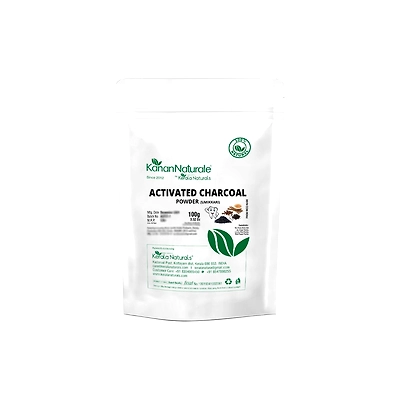 Kanan Naturale Activated charcoal from rice husk ( Umikkari ) - 200 gm ( 100 gm x 2 Packs )