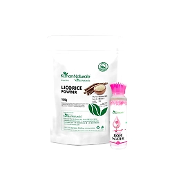 Licorice root powder 100 gm + Rose water 100 ml
