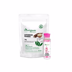 Licorice root powder 100 gm + Rose water 100 ml