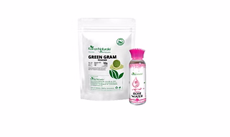 Green Gram Powder 100 gm + Rose water 100 ml