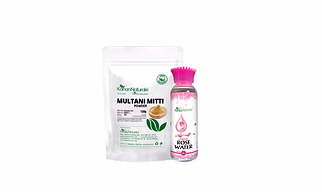 Multani mitti powder 100 gm + Rose water100 ml