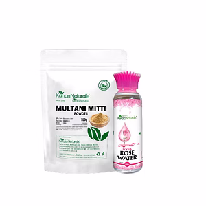 Multani mitti powder 100 gm + Rose water100 ml