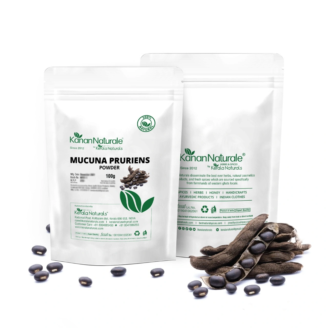 Kanan Naturale Mucuna Pruriens 200 gm ( 100 gm x 2 Packs )-2