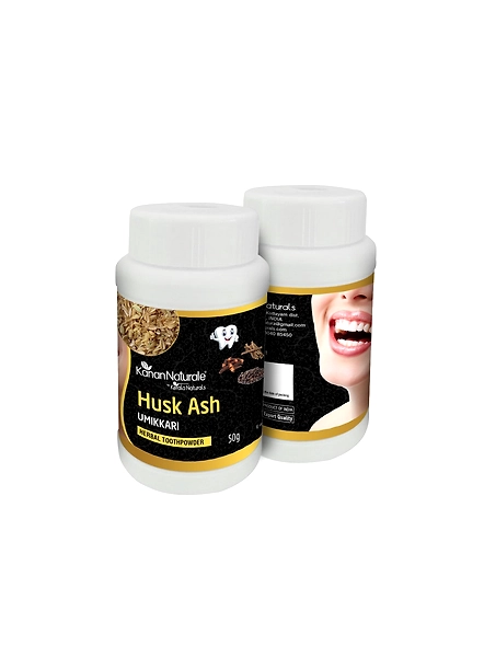 Kerala Naturals  Husk Ash (Umikkari )- Herbal Tooth Powder 100 gm ( 50 gm x 2 Packs )-1