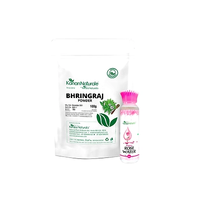 Bhringraj Powder 100 gm + Rose water 100 ml