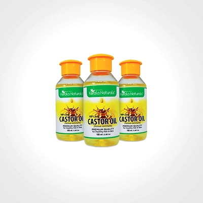 Kanan Naturale Castor Oil 300 ml (100 ml x3 bottle)