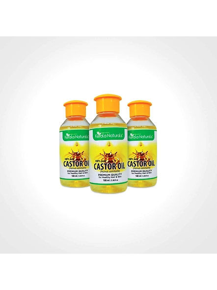 Kanan Naturale Castor Oil 300 ml (100 ml  x3 bottle)-300ml-4