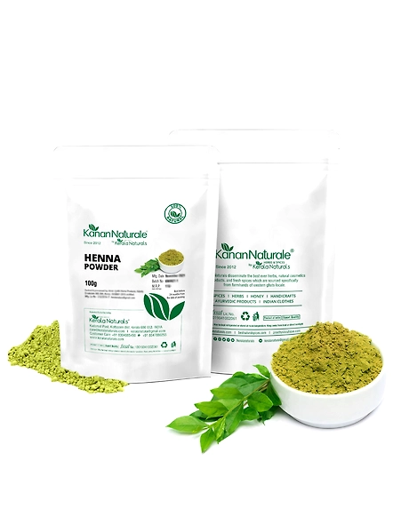 Kerala Naturals Henna Powder 200 gm ( 100 gm x 2 Packs )-KN015