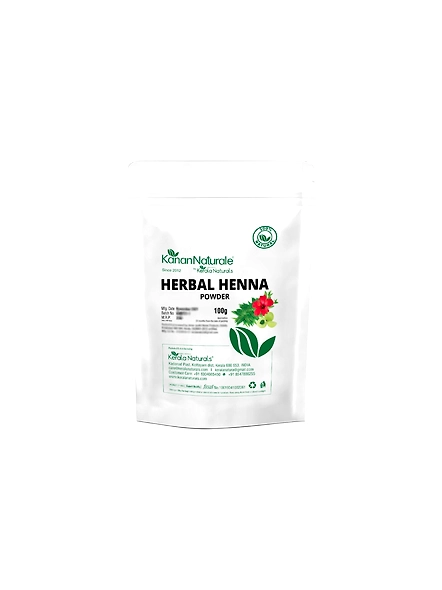Kerala Naturals Herbal Henna Powder 200 gm ( 100 gm x 2 Packs )-KN011