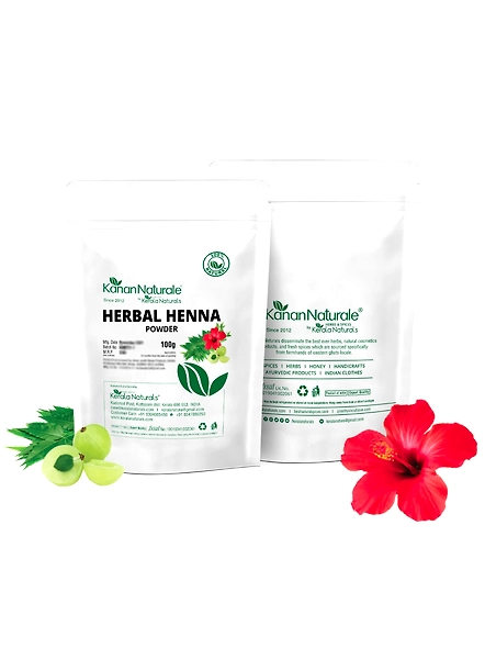 Kerala Naturals Herbal Henna Powder 200 gm ( 100 gm x 2 Packs )-200gm-1