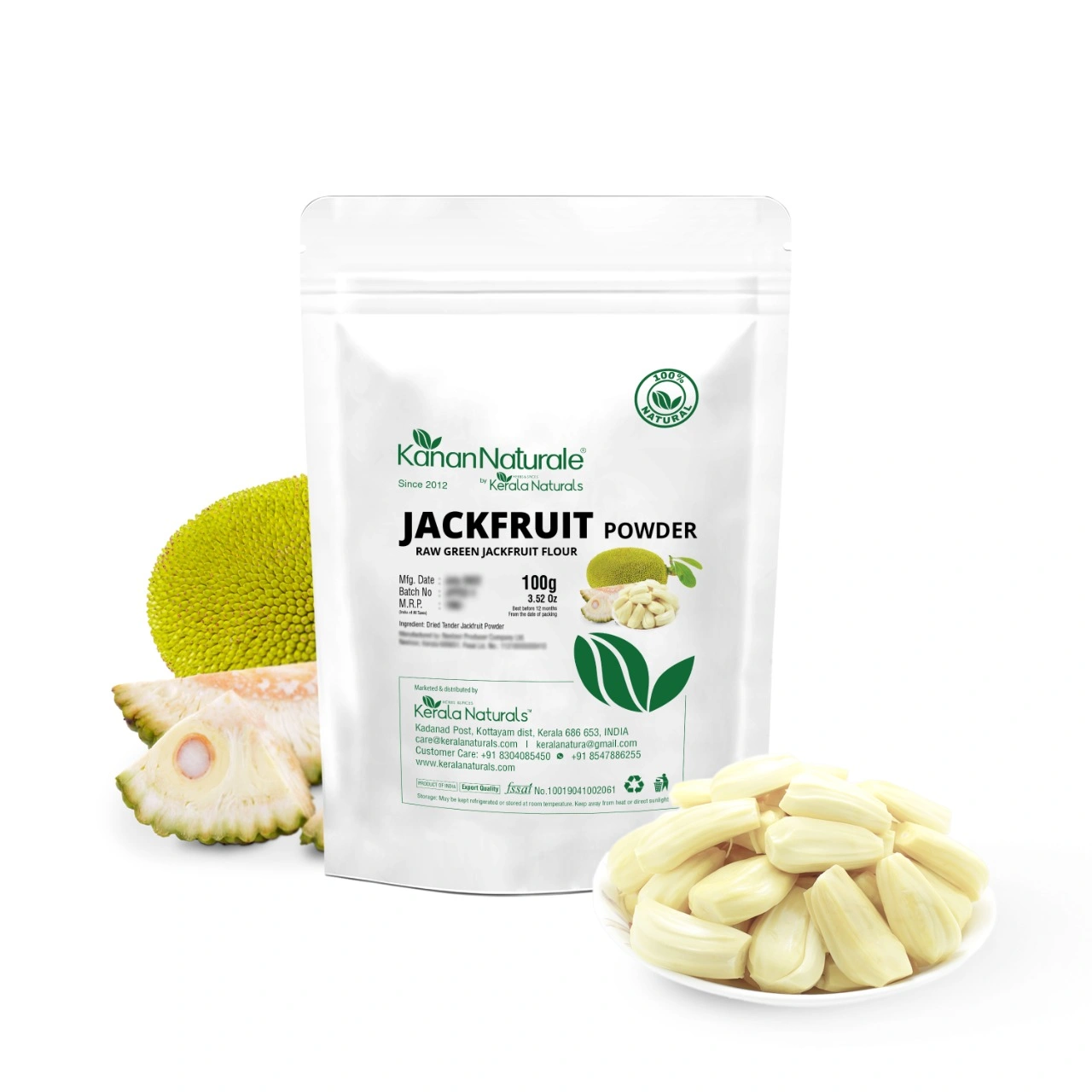 Kanan Naturale Jackfruit Powder / Raw Green Jackfruit Flour -200 gm ( 100 gm x 2 Packs )-2