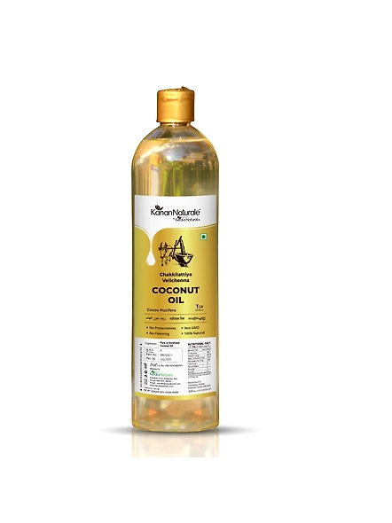 Kanan Naturale Coconut Oil (1Lt) : Wood Pressed Coconut Oil / Nariyal Tel | Pure And Natural-11491192