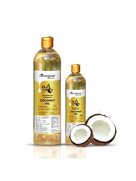 Kanan Naturale Coconut Oil (1Lt) : Wood Pressed Coconut Oil / Nariyal Tel | Pure And Natural-1