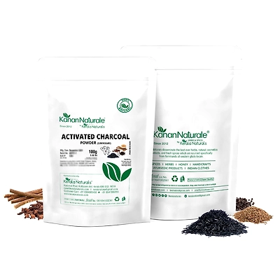 Kerala Naturals Activated charcoal (Umikkari /Tooth Powder) from rice husk 100g