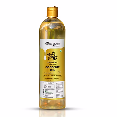 wood pressed coconut oil from kerala ( pure & unrefined ) 1ltr