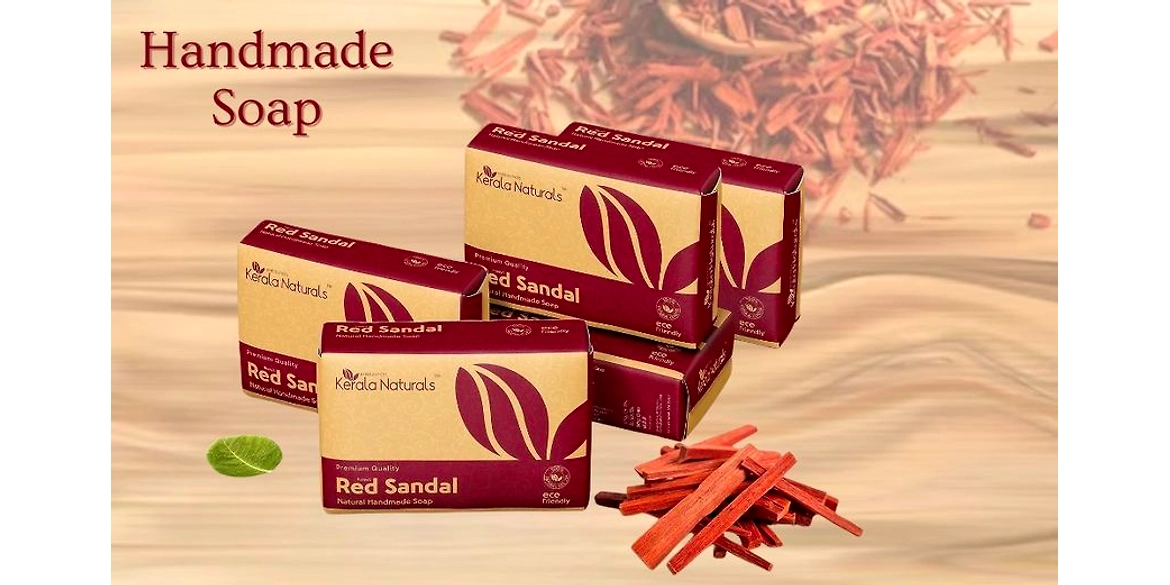 HOMEMEADE RED SANDAL SOAP